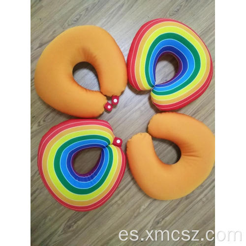 Almohada de cuello de viaje de spandex impresa personalizada